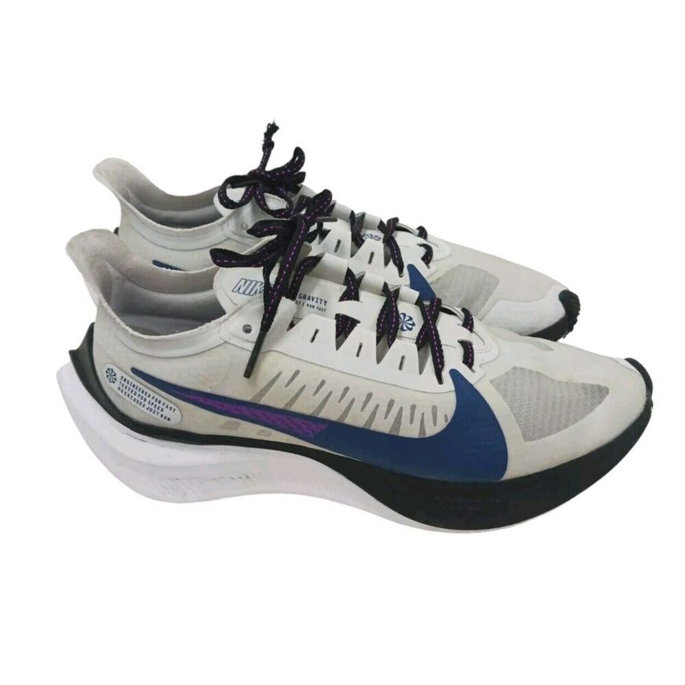Nike Zoom Gravity Running‎ Shoes Women’s Sz 9 White Gray Black Purple Run Track